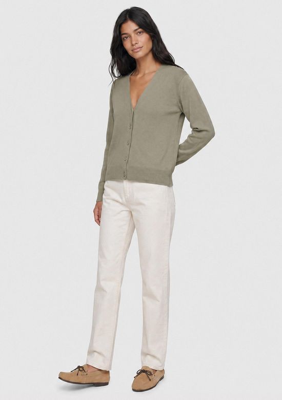 Foto do produto: Cardigan Feminino Decote V Em Tricô - Verde