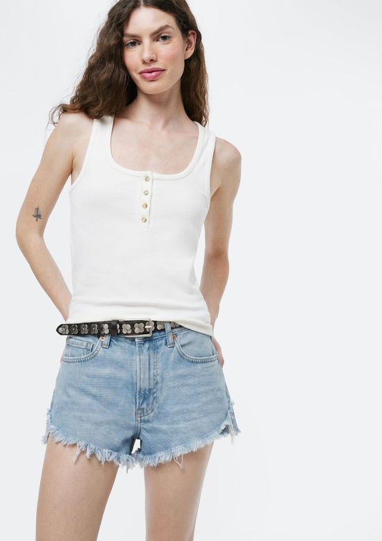 Foto do produto: Shorts Jeans Feminino Reto - Azul