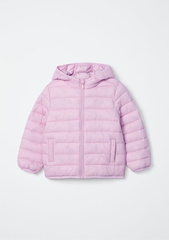 Foto do produto: Jaqueta Puffer Infantil Unissex Com Capuz - Rosa