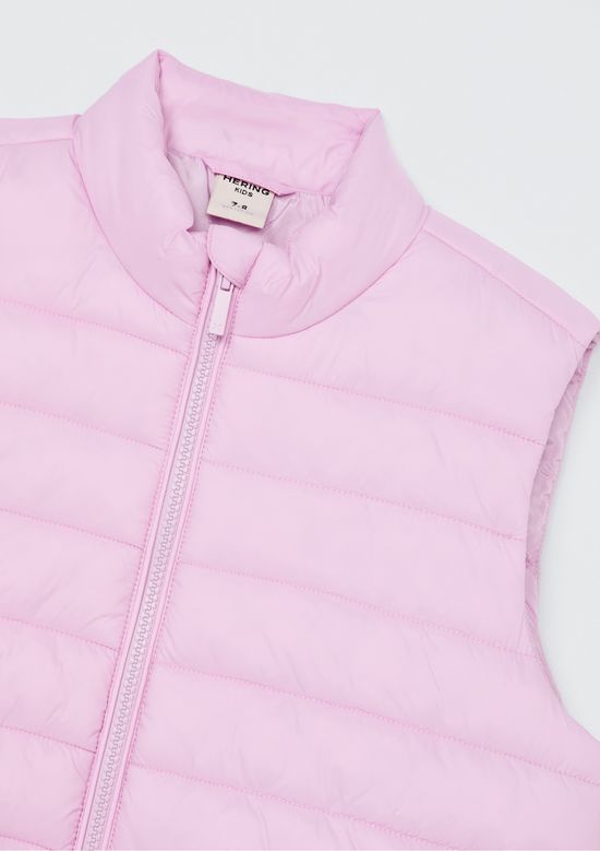 Foto do produto: Colete Puffer Infantil Unissex Com Bolsos - Rosa