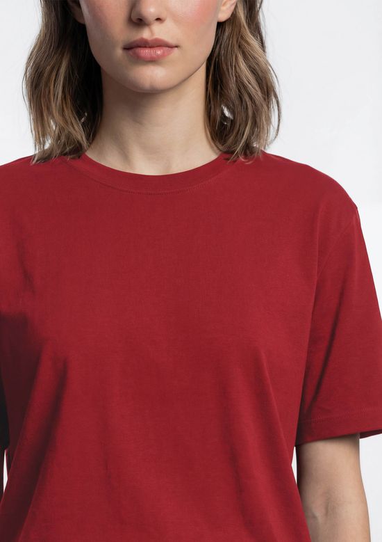 Foto do produto: Camiseta Feminina Boxy Manga Curta - Vermelho