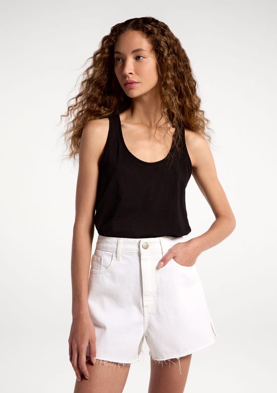 Foto do produto: Regata Feminina Em Malha Leve - Preto