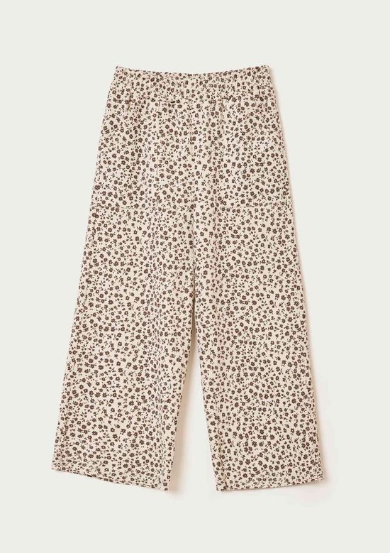 Foto do produto: Calça Infantil Menina Wide Leg Texturizada - Off white