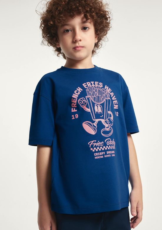 Foto do produto: Camiseta Infantil Unissex Estampada - Azul
