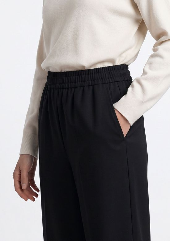 Foto do produto: Calça Feminina Cintura Média Pantalona - Preto