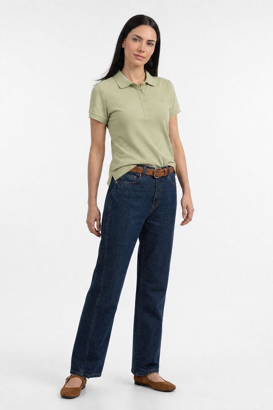Foto do produto: Polo Feminina Bordada Em Malha Piquet - Verde