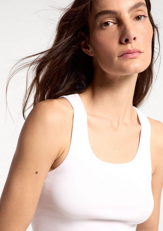 Foto do produto: Regata Feminina Em Ribana Super Soft - Branco