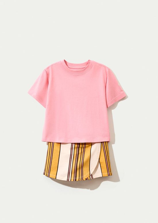 Foto do produto: Conjunto Curto Infantil Menina Estampado - Rosa