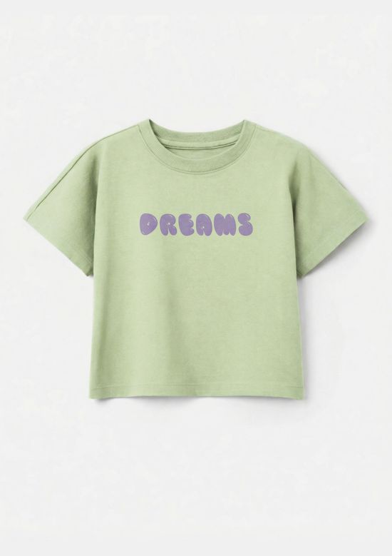 Foto do produto: Blusa Infantil Menina Box Com Estampa Frente E Costas - Verde