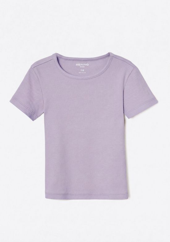 Foto do produto: Blusa Manga Curta Infantil Menina Em Ribana - Lilás
