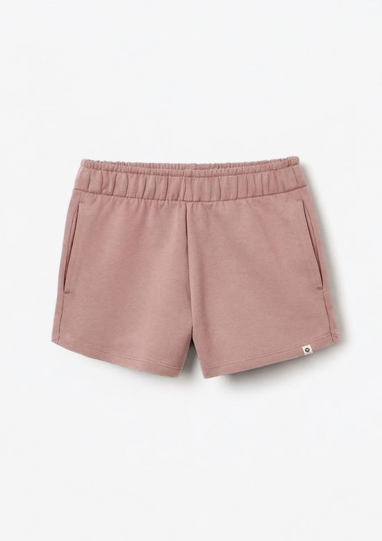 Foto do produto: Shorts Infantil Menina Runner Em Moletinho - Rosa