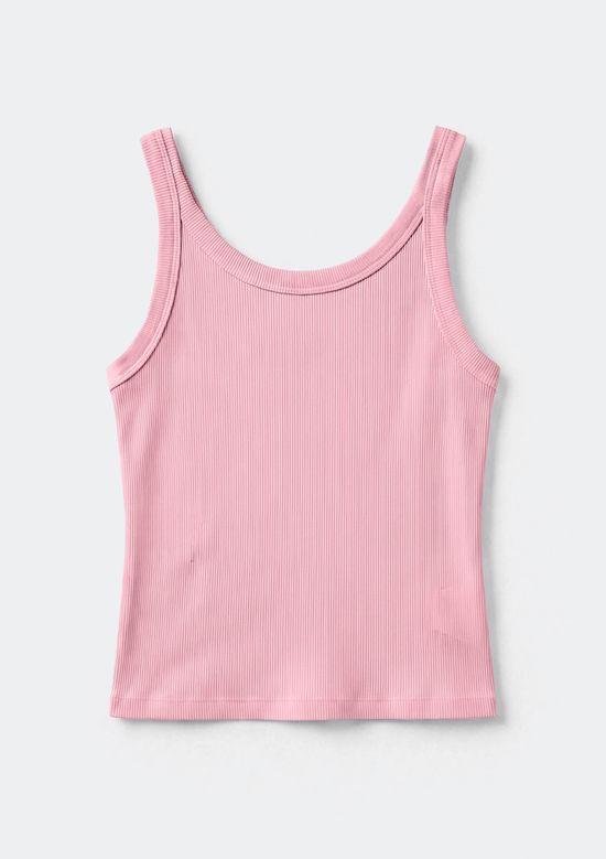 Foto do produto: Regata Básica Feminina Slim Rib - Rosa