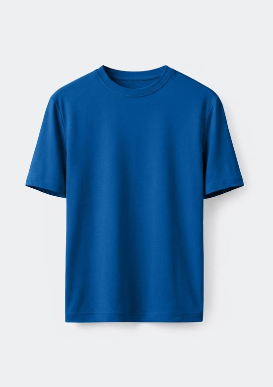 Foto do produto: Camiseta Básica Masculina Manga Curta Slim - Azul