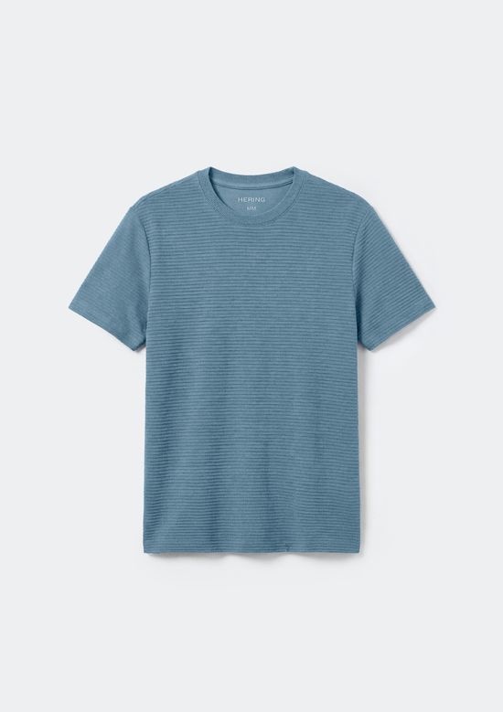 Foto do produto: Camiseta Masculina Texturizada Regular - Azul