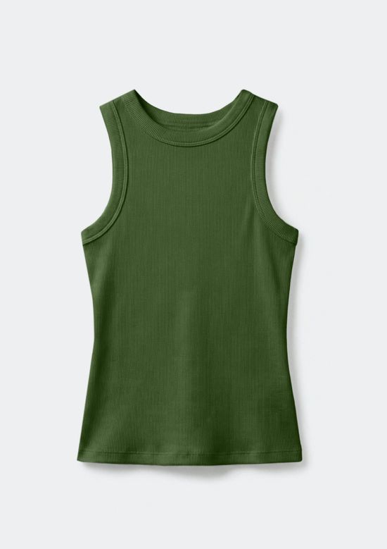 Foto do produto: Regata Básica Feminina Slim Neck - Verde