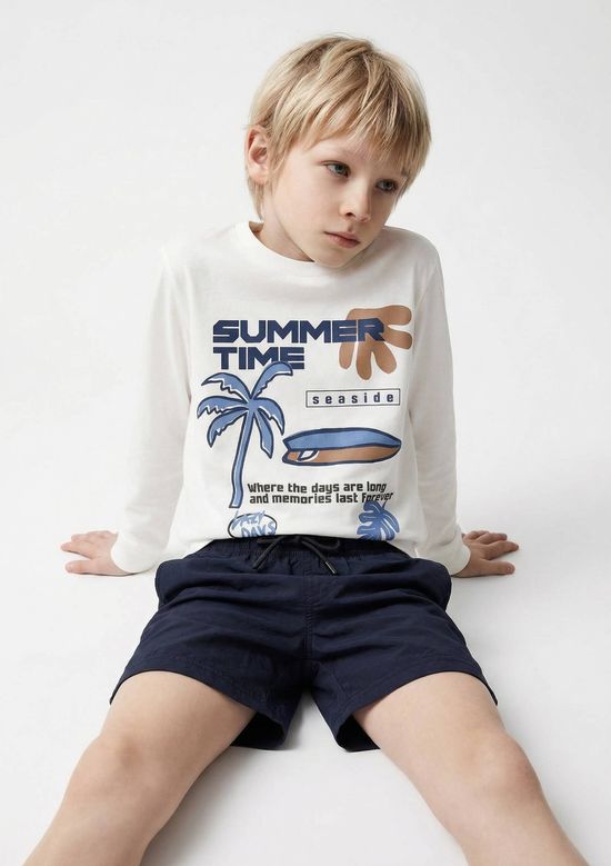 Foto do produto: Camiseta Infantil Menino Manga Longa Com Estampa Hering Kids - Branco