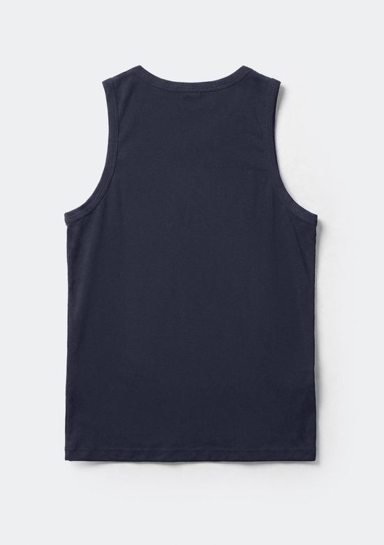 Foto do produto: Regata Básica Masculina Regular Com Estampa - Azul