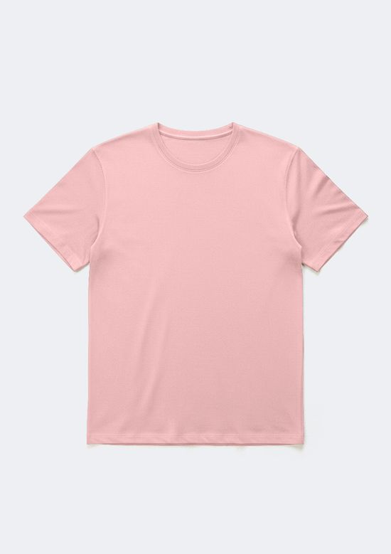 Foto do produto: Camiseta Básica Masculina Manga Curta Pima - Rosa