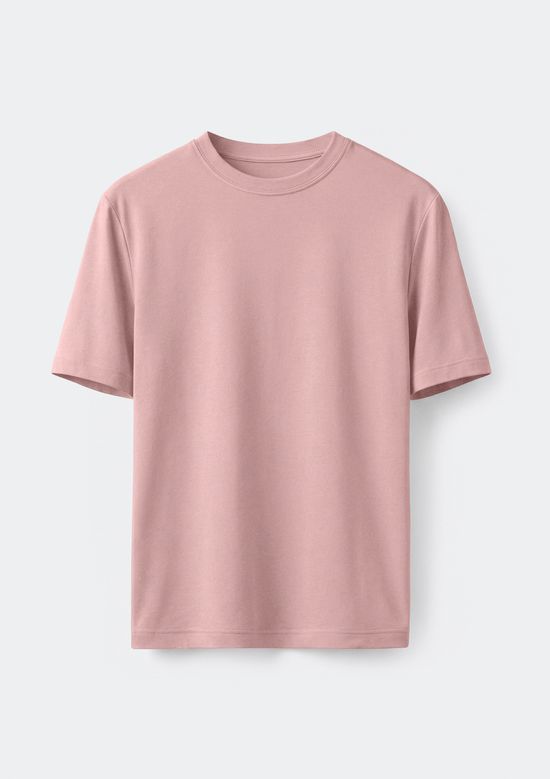 Foto do produto: Camiseta Básica Masculina Manga Curta Slim - Rosa