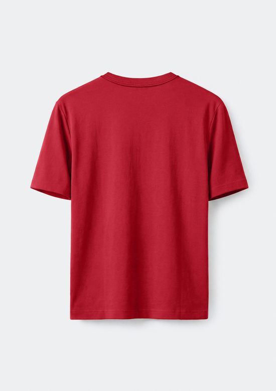 Foto do produto: Camiseta Feminina Slim Em Algodão - Vermelho