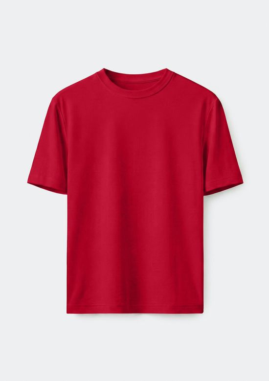 Foto do produto: Camiseta Feminina Manga Curta Super Cotton - Vermelho