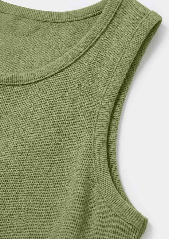 Foto do produto: Regata Masculina Regular Em Ribana Canelada - Verde