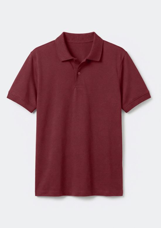 Foto do produto: Camisa Polo Básica Masculina Manga Curta Em Piquet - Vermelho