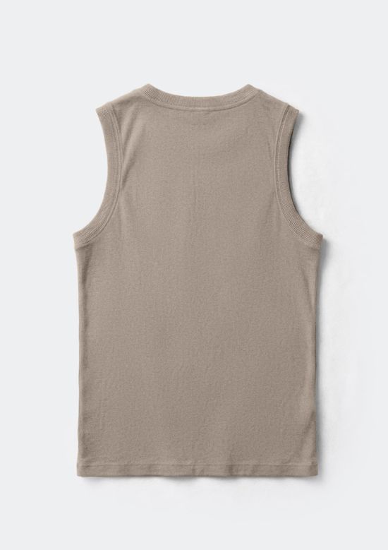 Foto do produto: Regata Básica Masculina Regular Com Estampa - Marrom