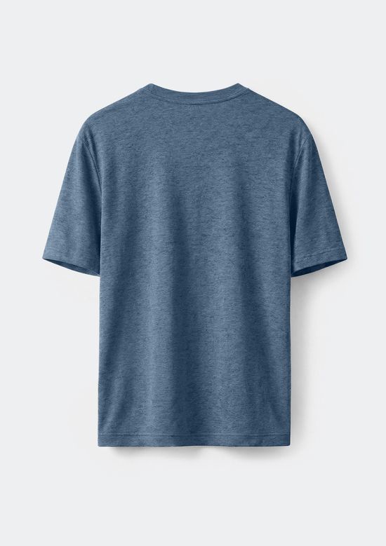 Foto do produto: Camiseta Básica Masculina World Com Bordado - Azul