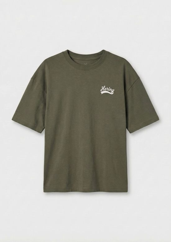Foto do produto: Camiseta Infantil Menino Oversized Bordada - Verde
