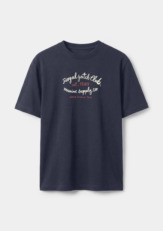 Foto do produto: Camiseta Masculina Manga Curta Com Estampa - Azul