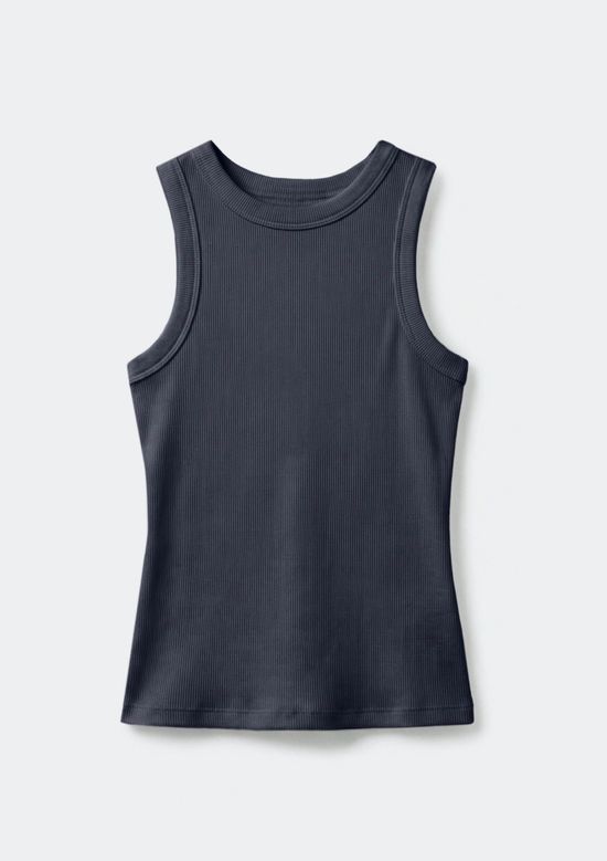 Foto do produto: Regata Básica Feminina Slim Neck - Azul