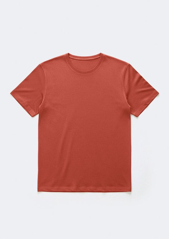 Foto do produto: Camiseta Básica Masculina Manga Curta Pima - Laranja