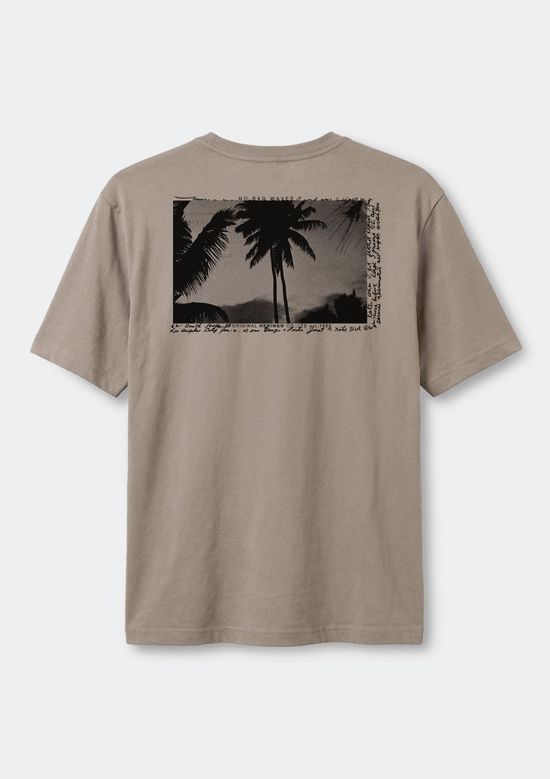Foto do produto: Camiseta Masculina Manga Curta Com Estampa - Bege
