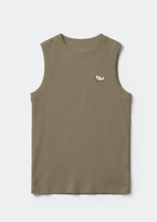 Foto do produto: Regata Básica Masculina Regular Com Estampa - Verde