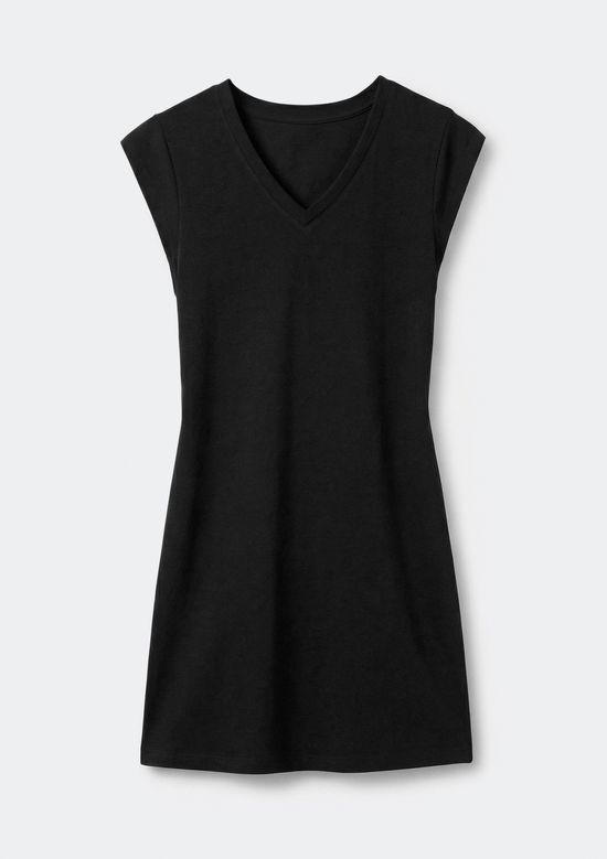 Foto do produto: Vestido Teen Curto Decote V - Preto