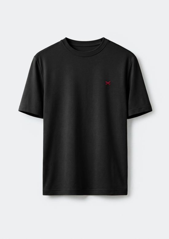 Foto do produto: Camiseta Básica Masculina World Com Bordado - Preto