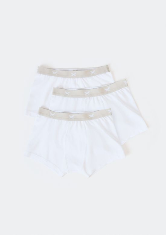 Foto do produto: Kit Com 3 Cuecas Infantil Boxer - Branco