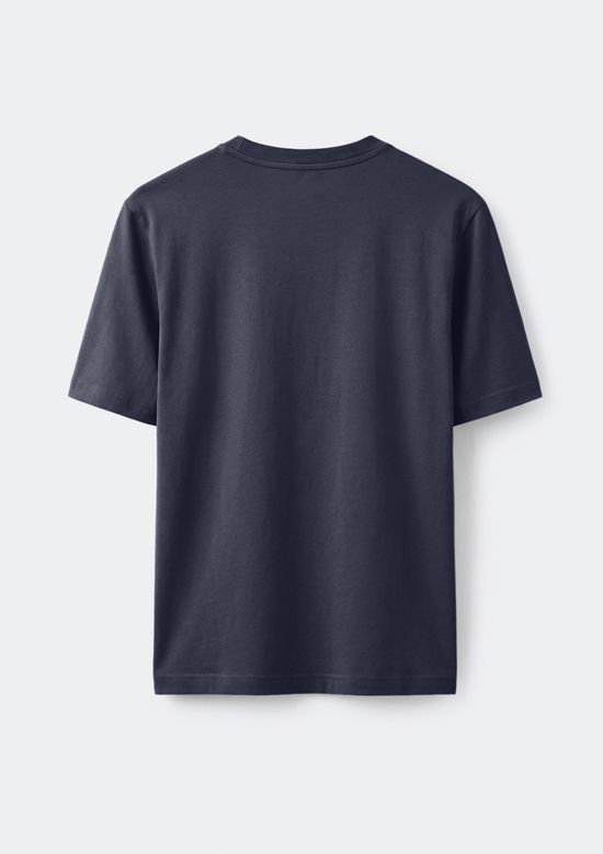 Foto do produto: Camiseta Básica Masculina World Com Bordado - Azul