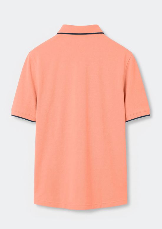 Foto do produto: Camisa Polo Básica Masculina Em Piquet Com Bordado - Laranja