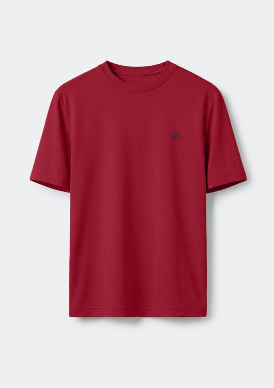 Foto do produto: Camiseta Básica Masculina World Com Bordado - Vermelho