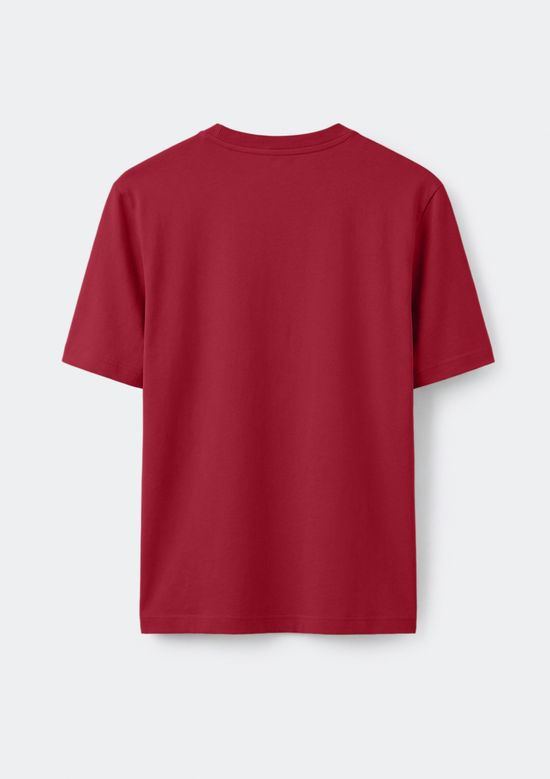 Foto do produto: Camiseta Básica Masculina World Com Bordado - Vermelho