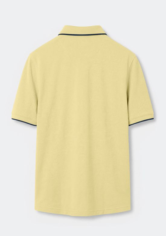 Foto do produto: Camisa Polo Básica Masculina Em Piquet Com Bordado - Amarelo