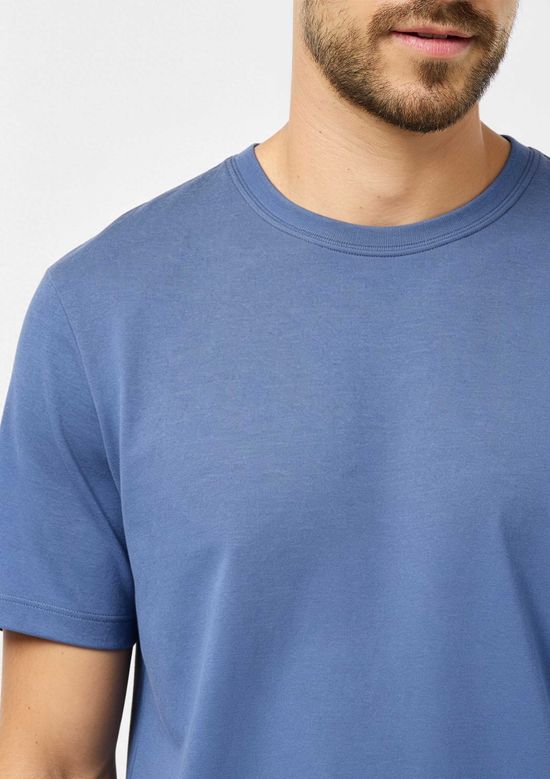 Foto do produto: Camiseta Básica Masculina Comfort Super Cotton - Azul