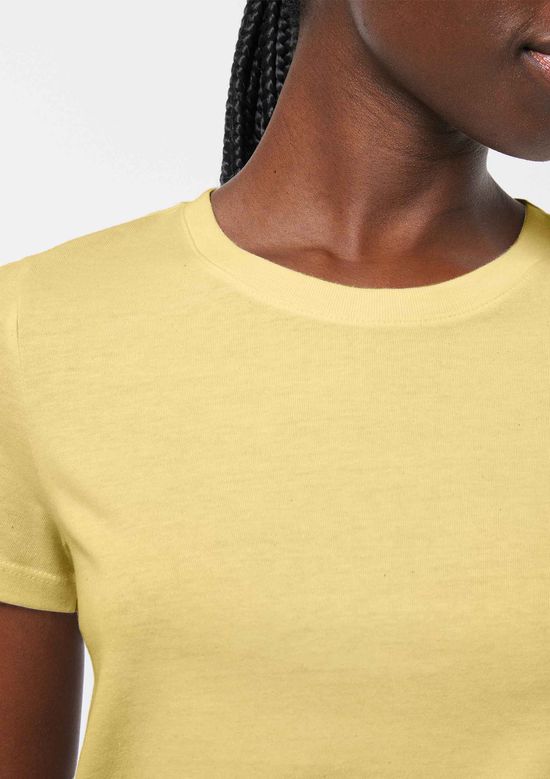 Foto do produto: Camiseta Básica Feminina Slim World - Amarelo