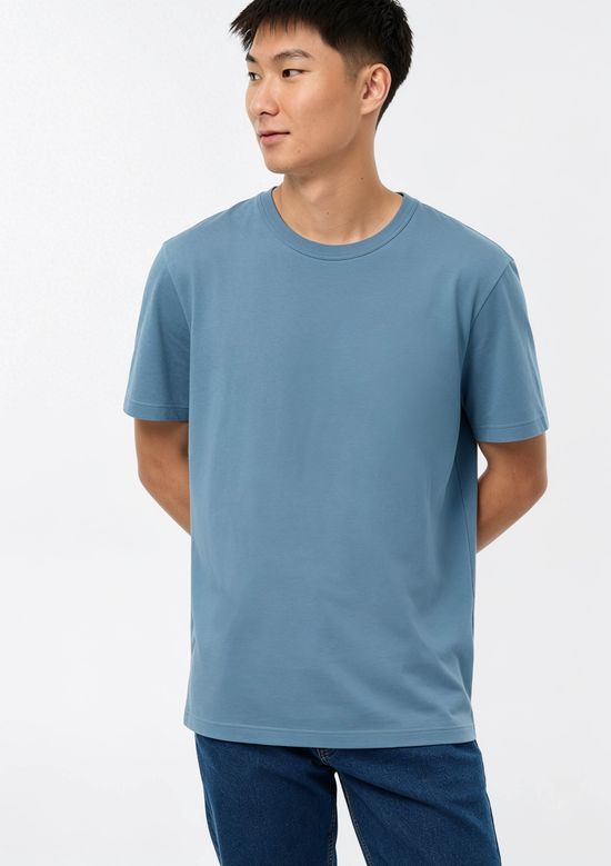 Foto do produto: Camiseta Básica Unissex Manga Curta Regular World - Azul
