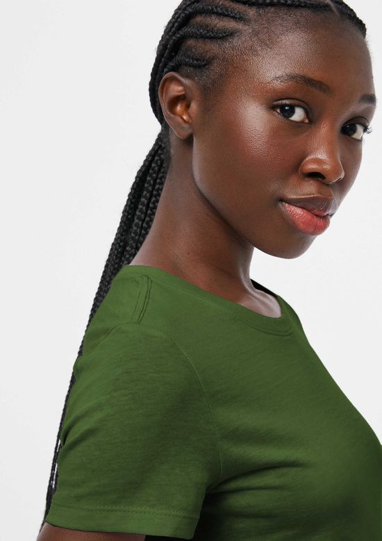 Foto do produto: Camiseta Básica Feminina Slim World - Verde