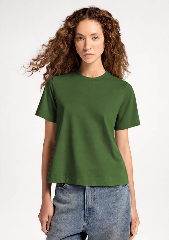 Foto do produto: Camiseta Feminina Manga Curta Super Cotton - Verde