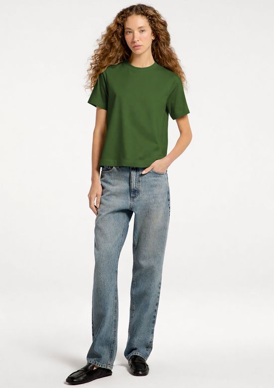 Foto do produto: Camiseta Feminina Manga Curta Super Cotton - Verde