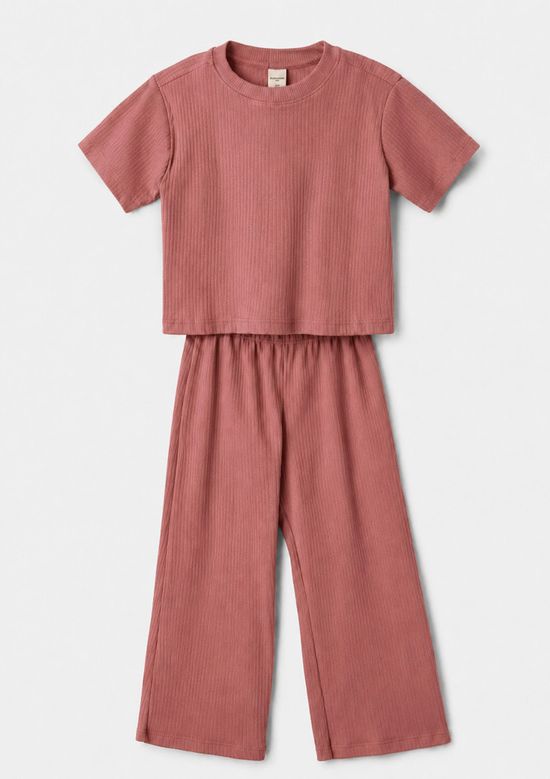 Foto do produto: Conjunto Infantil Menina Amplo - Rosa